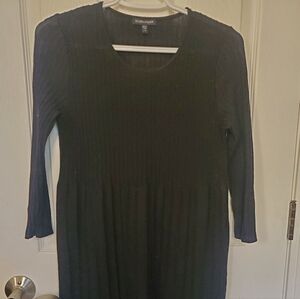 Eileen Fisher Wool Ribbed Lighweight Sweater Dress